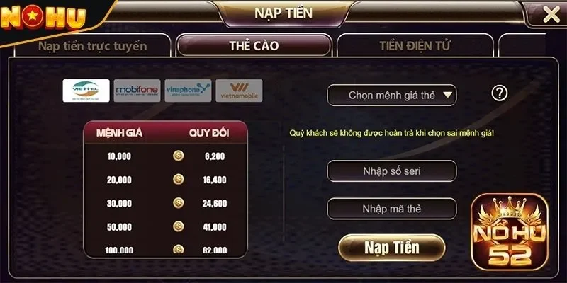 Hệ thống giao dịch Nổ Hũ 52 nhanh