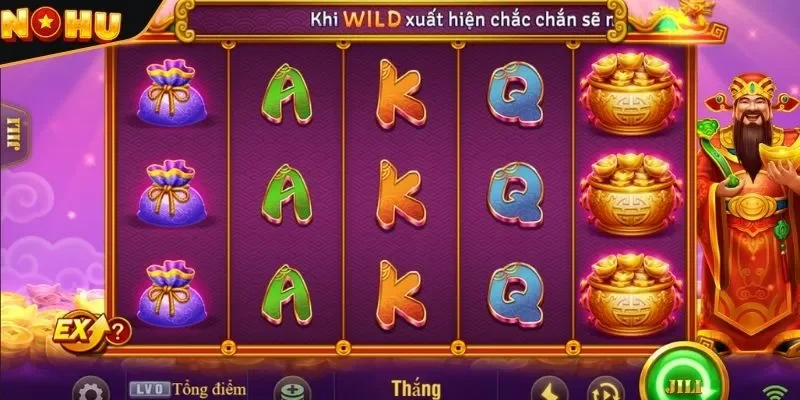 Trò chơi Slot thần tài xanh chín