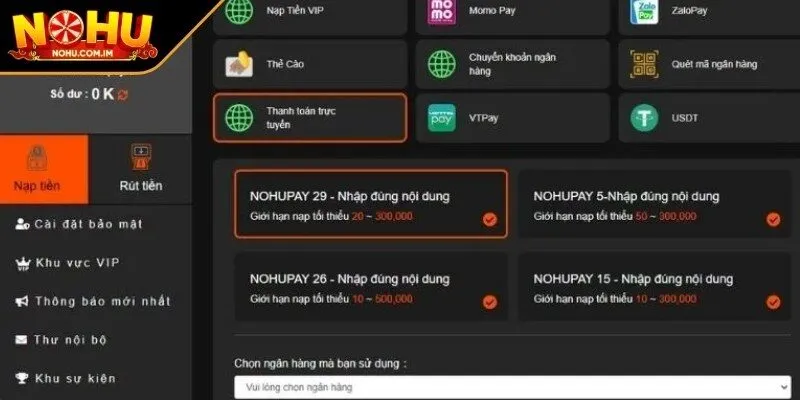 Điều khoản sử dụng về quy trình thực hiện